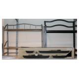 (2) Small Storage Shelves w/ Floating Shelves(4)