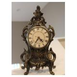 Vintage Brass Mantel Clock