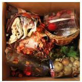 Large Collection of Fall Faux Florals & Decor