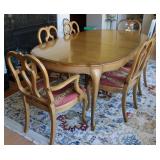 J.B. Van Scvers Co Dining Table & 6 Chairs