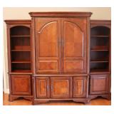 Solid Wood 3pc Entertainment Cabinet Center