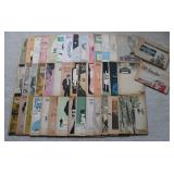 Vintage 1950's Printed Novels w/ Newspapers