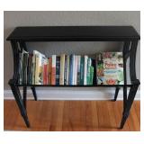 Vintage Style Book Trough w/ Book Collection