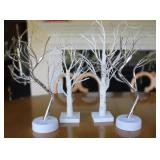 4pc. Artifical LED Table Top Trees