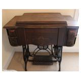 Improved Faultless Treadle Sewing Machine& Cabinet