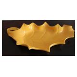 Holland Mold Yellow Leaf Trinket Dish