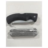 GERBER GUT HOOK KNIFE & A MULTI-TOOL