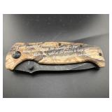 AMERICAN MINT SINGLE BLADE FOLDING KNIFE -