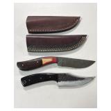 (2) FIXED BLADE KNIVES -