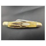 CASE XX 5 DOT, 3 BLADE, NO 6347 BONE STAG STOCKMAN