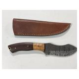 10" DAMASCUS FIXED BLADE KNIFE