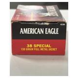 46 RDS FEDERAL AMERICAN EAGLE 38 SPL AMMO 130GR