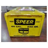 50 ROUNDS .44 CAL SPEER BULLETS FOR RELOADING -
