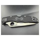 SPYDERCO SINGLE BLADE FOLDING KNIFE C10PSBK