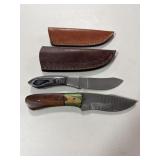 (2) FIXED BLADE KNIVES -