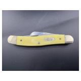 CASE XX 3 BLADE NO 3318 YELLOW STOCKMAN