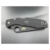 SPYDERCO SINGLE BLADE FOLDING KNIFE H1 C92PBBK