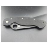 SPYDERCO SINGLE BLADE FOLDING KNIFE C10PBK98