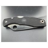 SPYDERCO SINGLE BLADE FOLDING KNIFE ATS-55