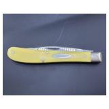 CASE XX 10 DOT SINGLE BLADE NO 31048 YELLOW STOCKM