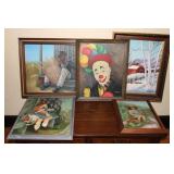 (5) E. Cooper Signed Paintings Framed
