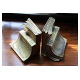 Vintage PM Craftsman Brass Plated Bookends