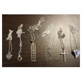 (6) Silver 925 Necklace Collection