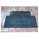 (2) Outdoor/ Patio Door Rugs