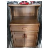 Vintage Presswood Microwave Cart