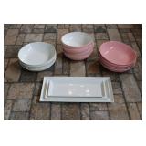 15pc. Sweese Porcelain Bowl & Serving Plates