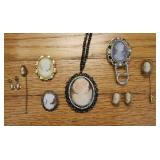 Vintage Silhouette Cameo Jewelry Collection