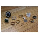 11pc. Various Designed Faux Ring Collection