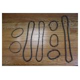8pc Black Hematite Magnetic Therapy Jewelry Set