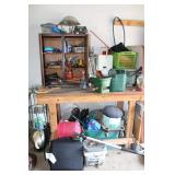 Garage & Gardening Item w/ Workshop Table