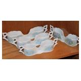 4pc. Vintage Double Spoon Caddy Rest Collection