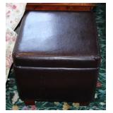 Fuax Leather Storage Stool