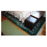 Vtg Garden of Eden Karastan Green Floral Area Rug