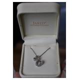 Open Hearts by J. Seymour Diamond Pendant Necklace