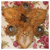 1920's-40's Vintage Art Deco Ceiling Fixture