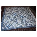 Antique Tenn. Waltz Blue Garden Pattern Quilt