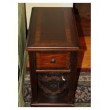 Vintage Wooden Inlaid Side Table