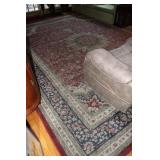 Vintage Traditional Style Red Medallion Area Rug