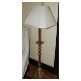 60' Vintage Brass Floor Lamp