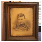 Antique Cabinet Card Photograph Framed Portrait