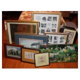 Large Framed Picture Frames & Art Work Collection