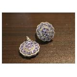 925 Silver Tanzanite Gemstone Ring & Pendant