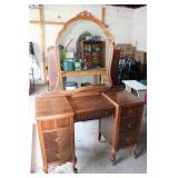 Vtg MC Art Deco Vanity w/ Mirror
