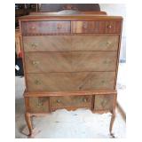 Vintage MC Art Deco 8 Drawer Dresser