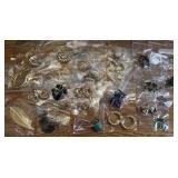 Large Assorted Gold Tone Earring Collection