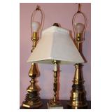 3pc. Vintage Brass Table Lamp Collection